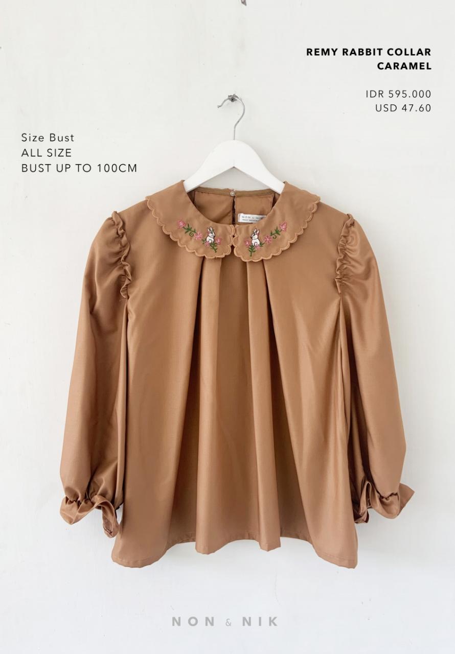 Remy Rabbit Collar Caramel - Non&Nik